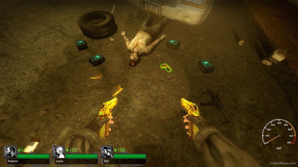 L4D1 Gloden Beretta Pistol