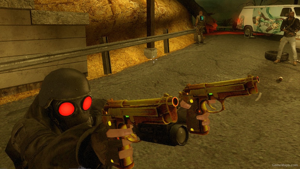 L4D1 Gloden Beretta Pistol