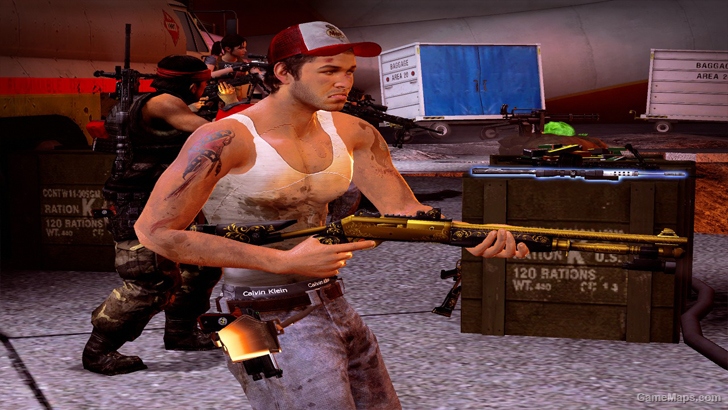 L4D1 Gold Combat AutoShotgun