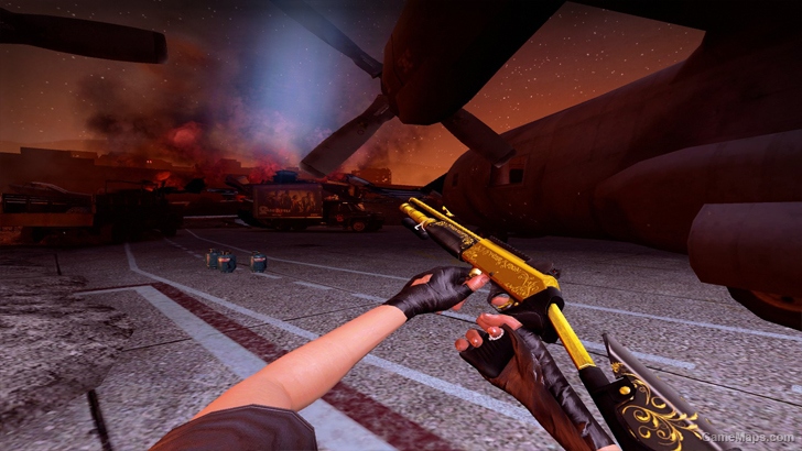 L4D1 Gold Combat AutoShotgun