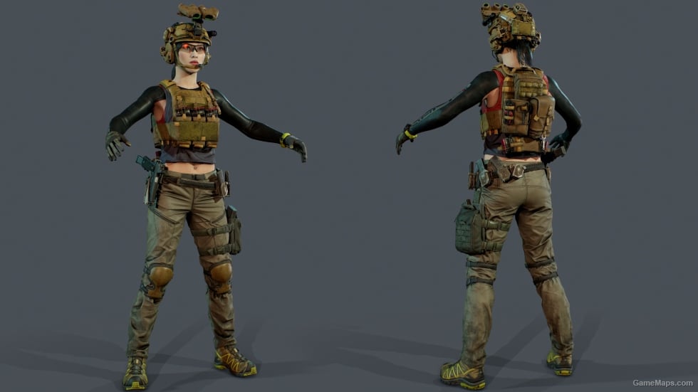 L4D1 Kimiko Nomura - Tactical from the game World War Z, replaces Zoey.