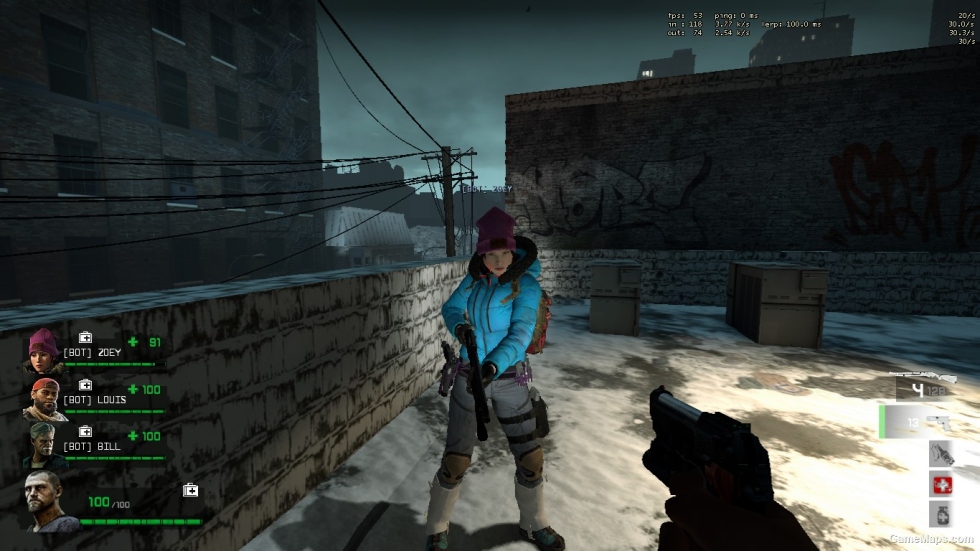 L4D1 Kimiko Nomura Winter - World War Z - [Zoey]
