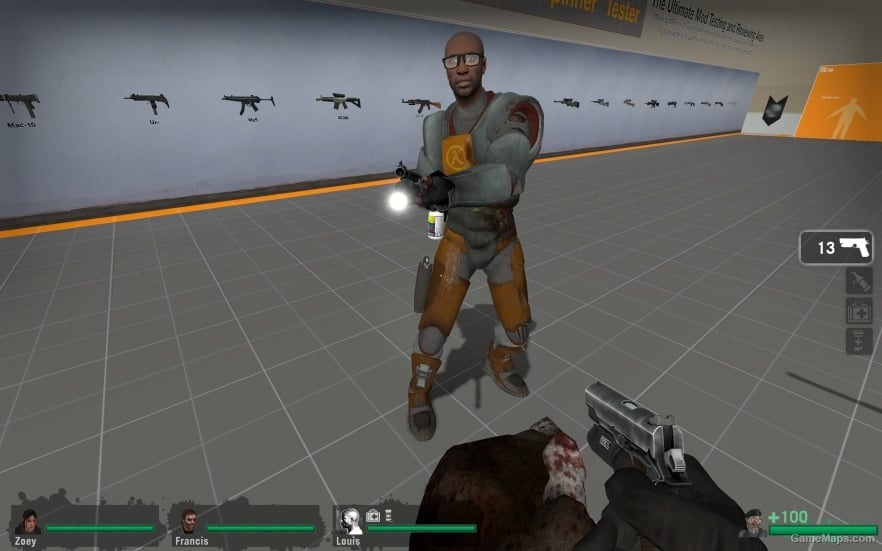 L4D1 Louis in HL2 Suit