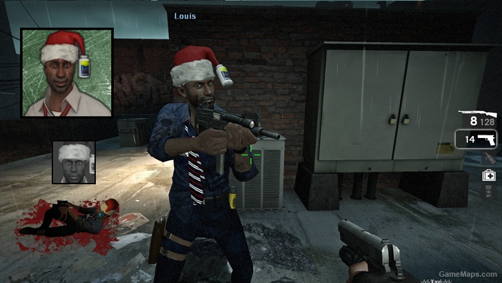 L4D1 Louis with Christmas Hat