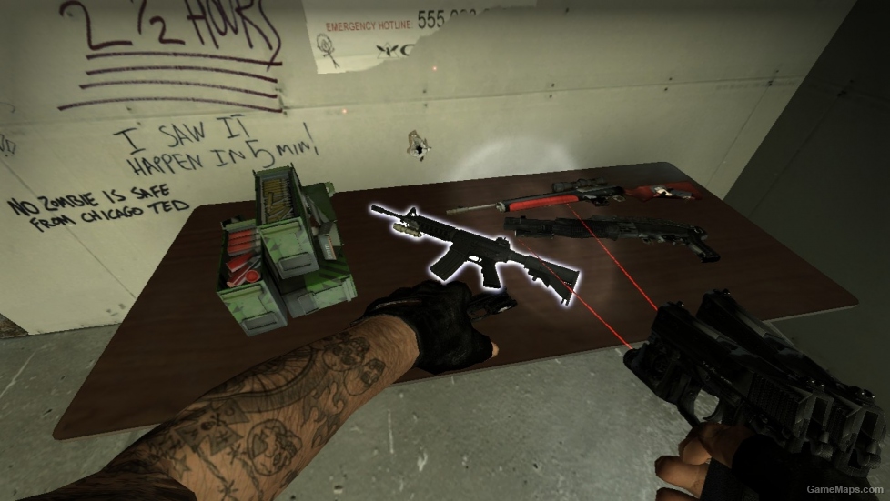 L4D1 M4A1 replaces M16