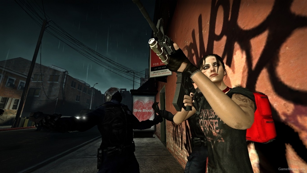 L4D1 M4A1 replaces M16