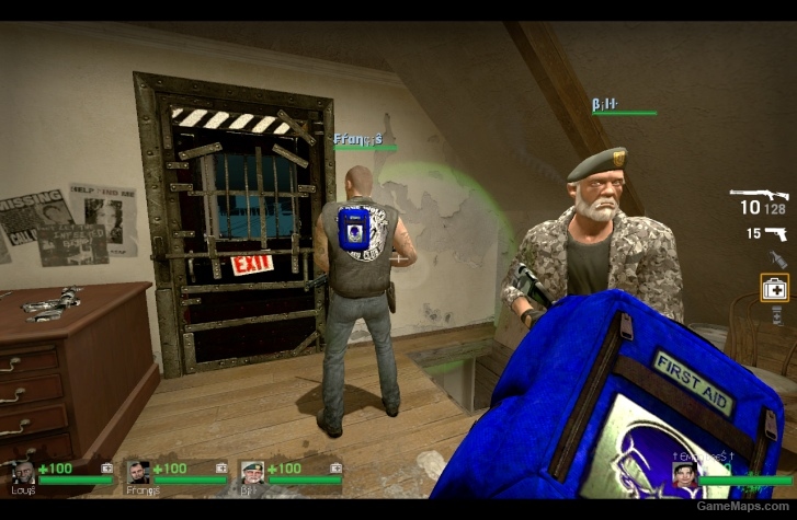 l4d1 Medkit blue skull