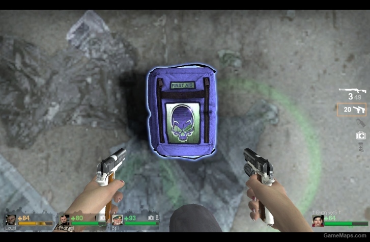 l4d1 Medkit blue skull