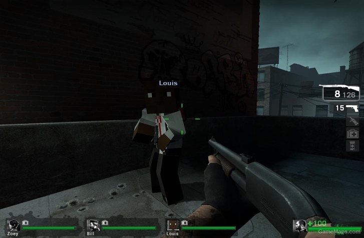 L4D1 Minecraft Louis