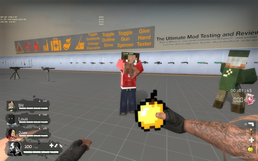 L4D1 Minecraft Painpills