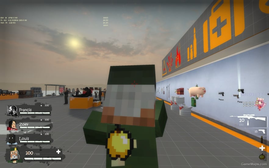 L4D1 Minecraft Yellow Apple Medkit