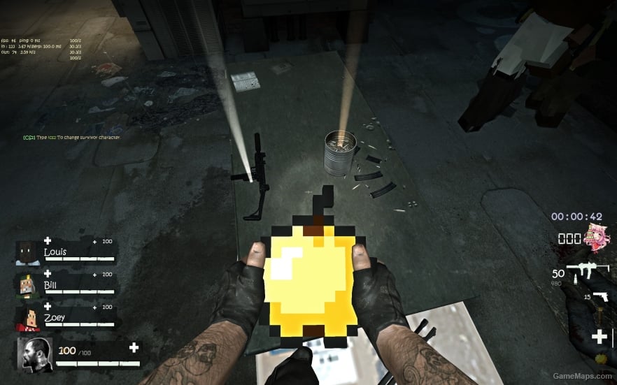 L4D1 Minecraft Yellow Apple Medkit