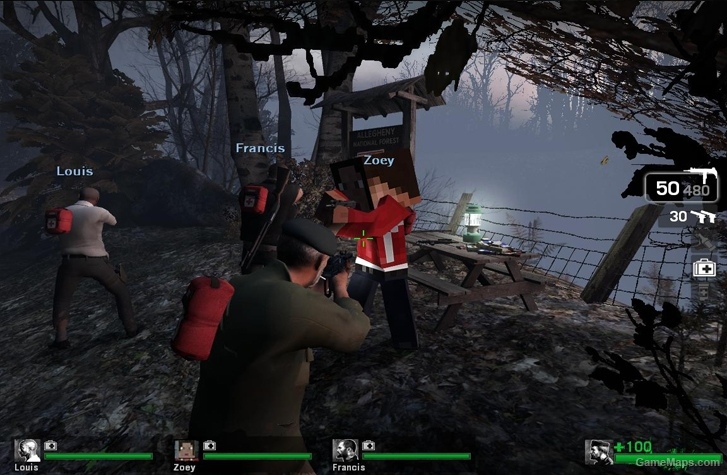 L4D1 Minecraft Zoey