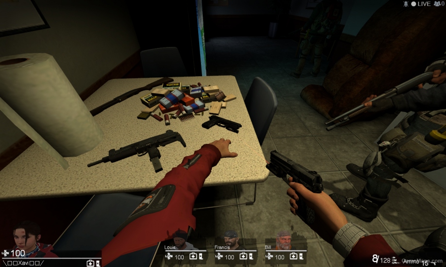 L4D1 Mk23 Pistol(1 Red, 1 Blue Laser)