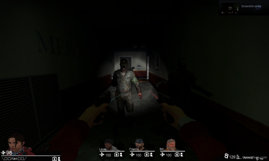 L4D1 Mk23 Pistol(1 Red, 1 Blue Laser)
