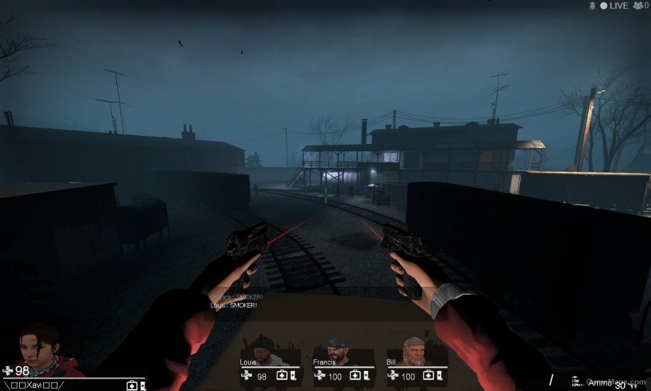 L4D1 Mk23 Pistol(2x Red Lasers)