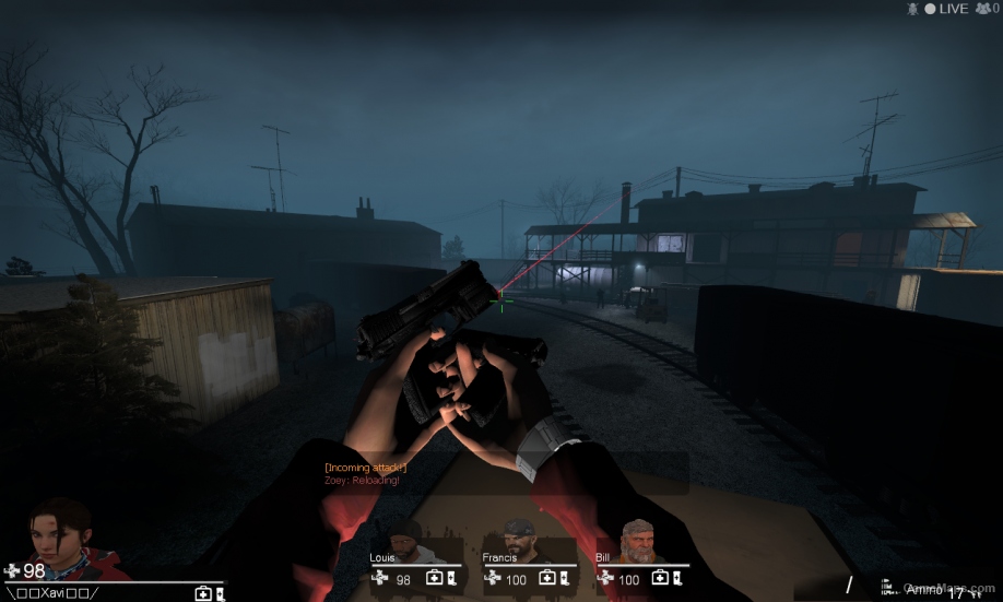 L4D1 Mk23 Pistol(2x Red Lasers)