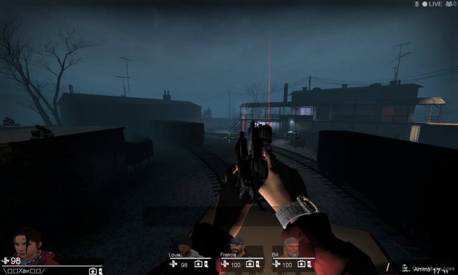 L4D1 Mk23 Pistol(2x Red Lasers)