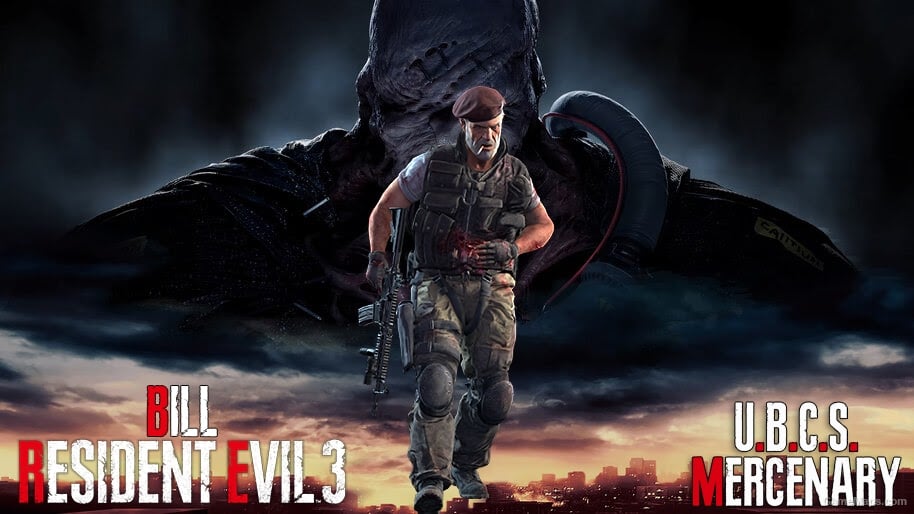 L4D1 RE3 Bill "UBCS Mercenary" ( Resident Evil 3 Remake )