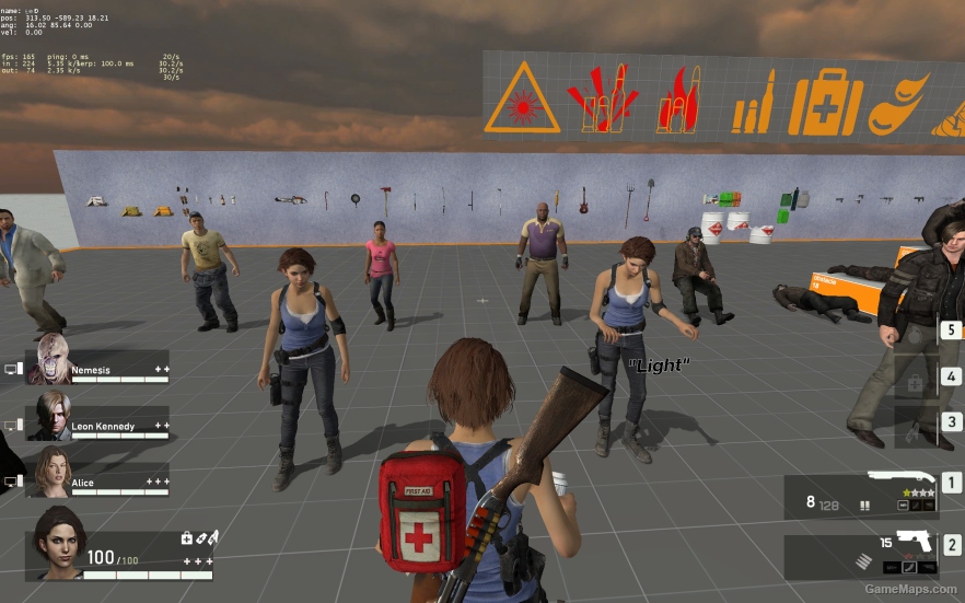 L4D1 RE3 Zoey Jill Valentine ( Resident Evil 3 Remake ) as Default Outfit
