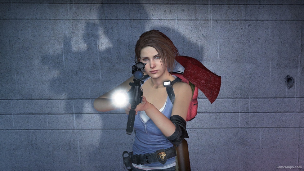 L4D1 RE3 Zoey Jill Valentine ( Resident Evil 3 Remake ) as Default Outfit