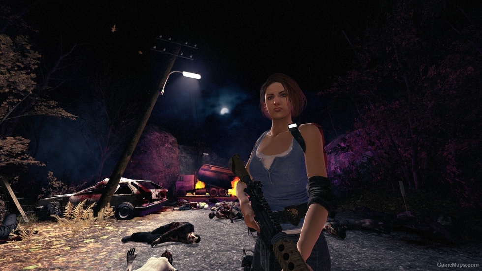 L4D1 RE3 Zoey Jill Valentine ( Resident Evil 3 Remake ) as Default Outfit