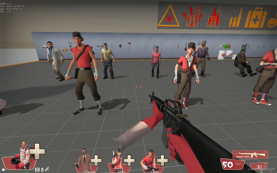 L4D1 Red&Blue Scout replaces Louis
