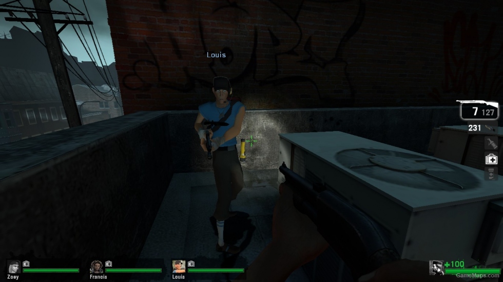 L4D1 Red&Blue Scout replaces Louis