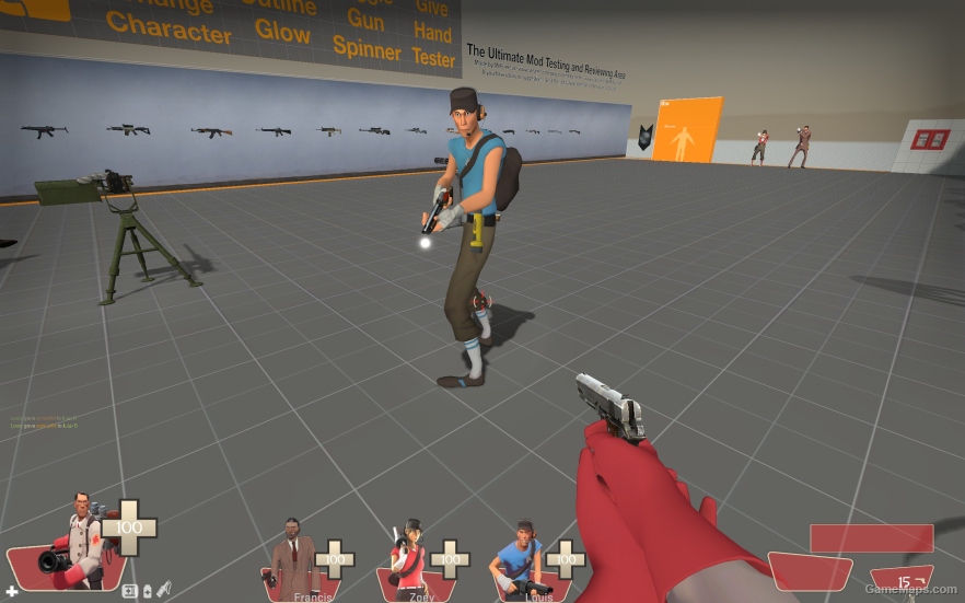 L4D1 Red&Blue Scout replaces Louis