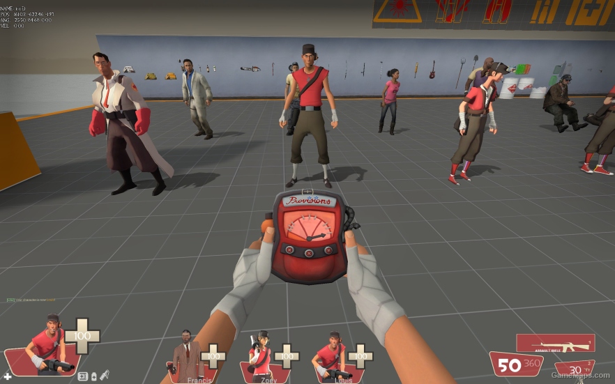 L4D1 Red&Blue Scout replaces Louis