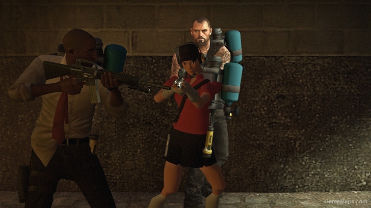 L4D1 red Female Scout replaces Zoey