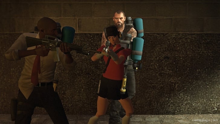 L4D1 red Female Scout replaces Zoey