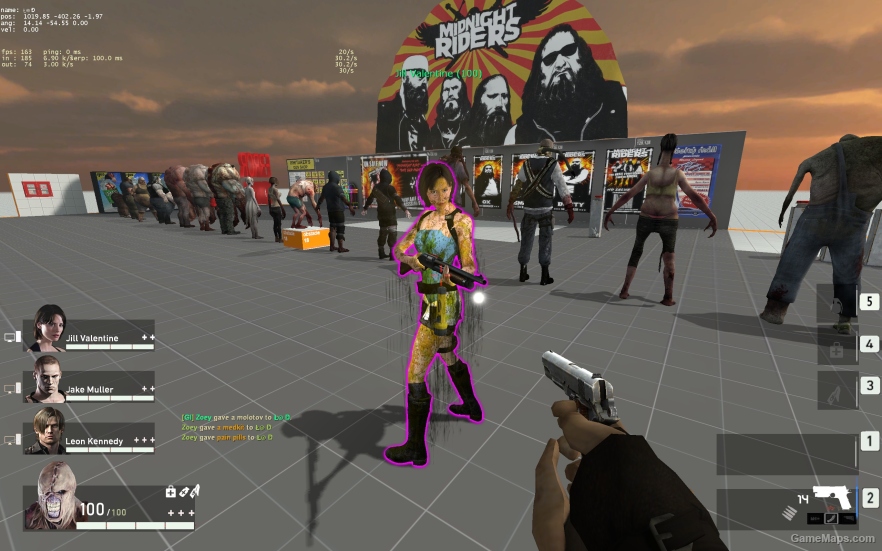 L4D1 Resident Evil's Jill as {Zoey}