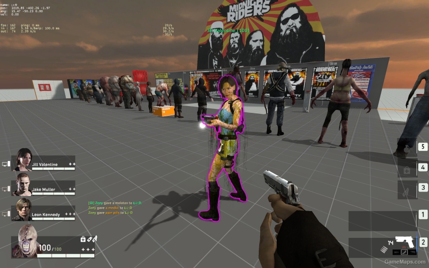 L4D1 Resident Evil's Jill as {Zoey}