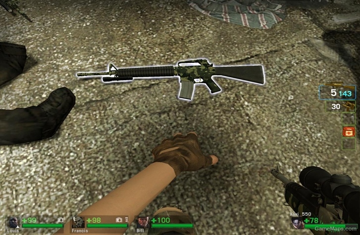 L4D1 Rifle M16 jungle 
