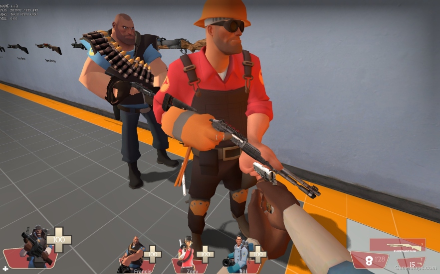 L4d1 TF2 Engineer replaces (Bill)