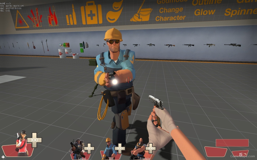 L4d1 TF2 Engineer replaces (Bill)