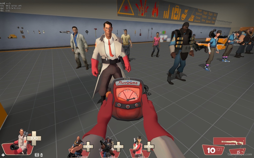 L4D1 TF2 Medic replaces Bill