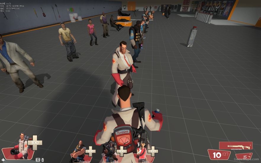 L4D1 TF2 Medic replaces Bill
