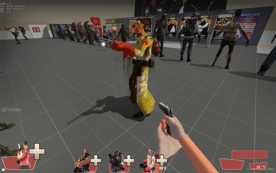 L4D1 TF2 Medic replaces Bill