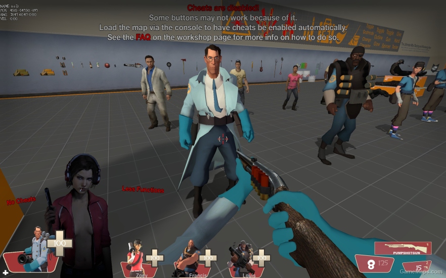 L4D1 TF2 Medic replaces Bill