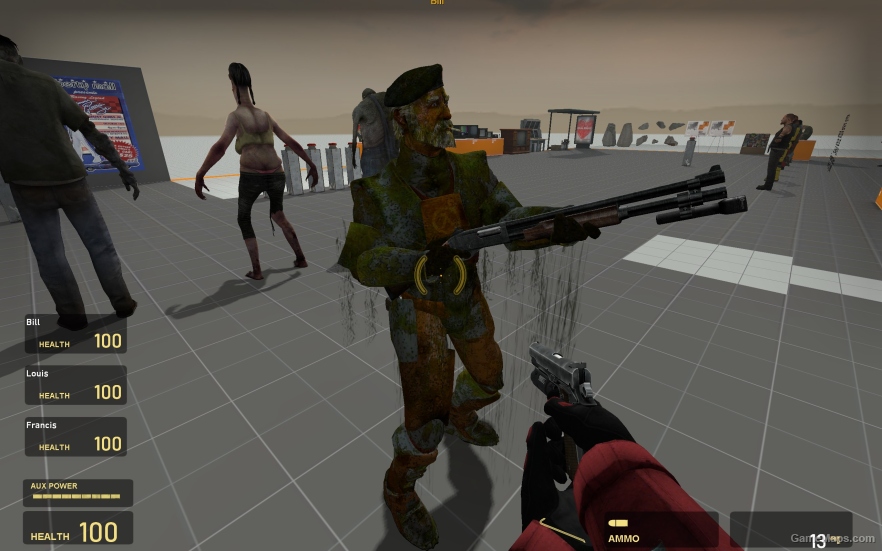 L4D1 TRS Head Bill in HL2 Suit