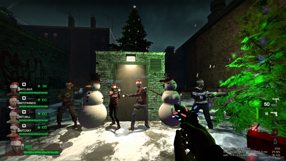 L4D1 Xmas Pack 2024 + Hospital Map with xmas event