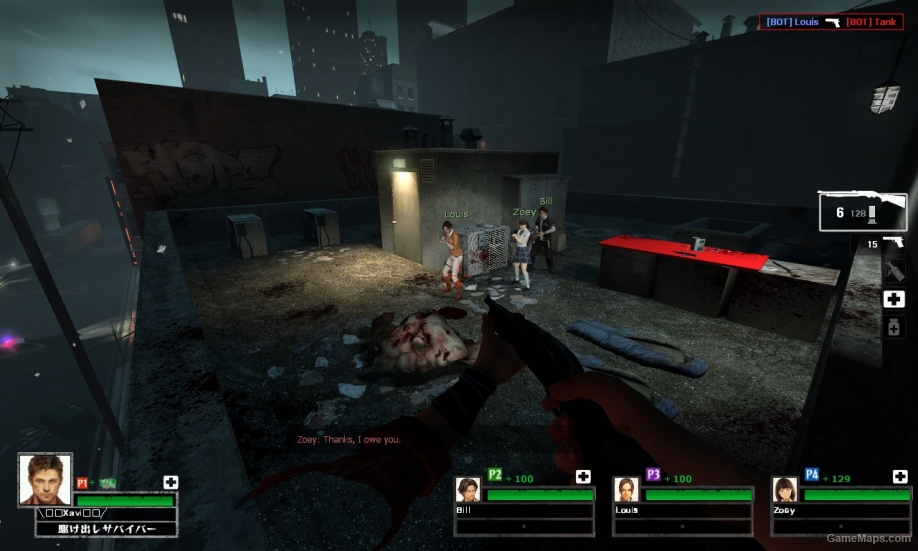 L4D2 Japanese arcade styled hud to L4D1