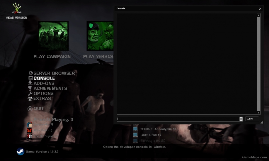 L4D2 Main Menu Style