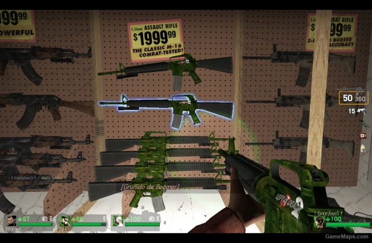 l4d2 wallpaper riflem16 camo skin