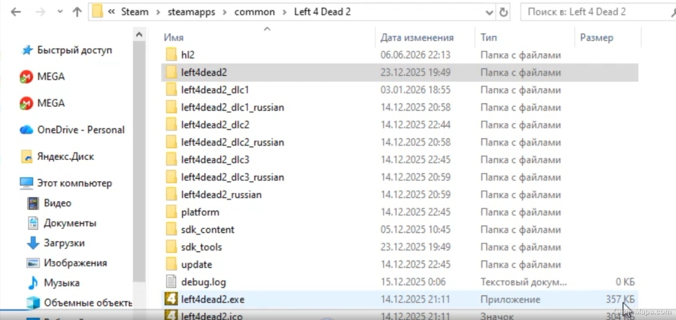 left4dead.exe memory