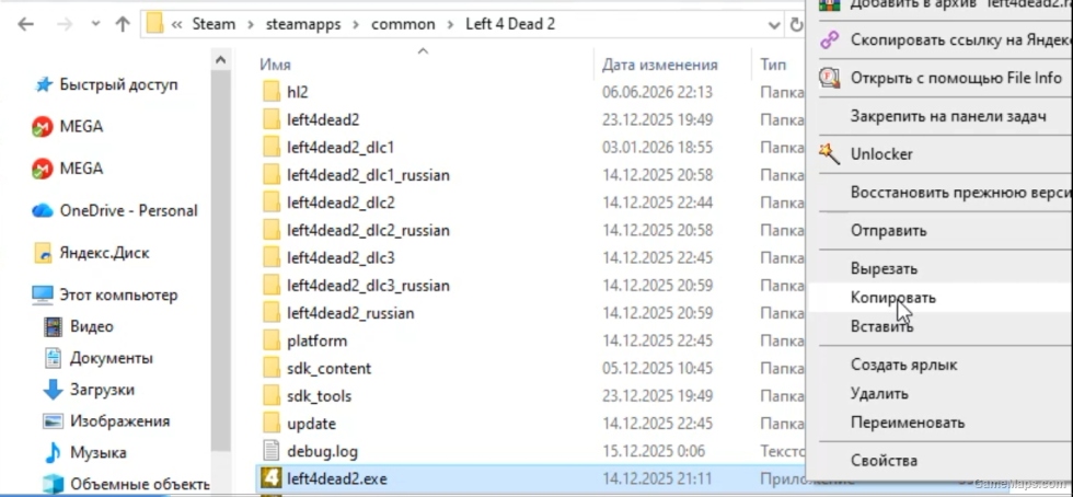 left4dead.exe memory
