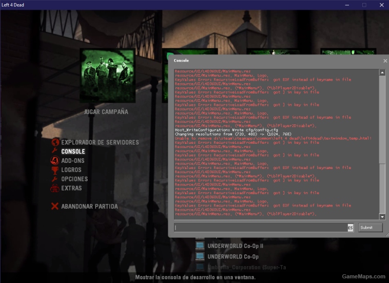 menu de L4D2 para L4d1