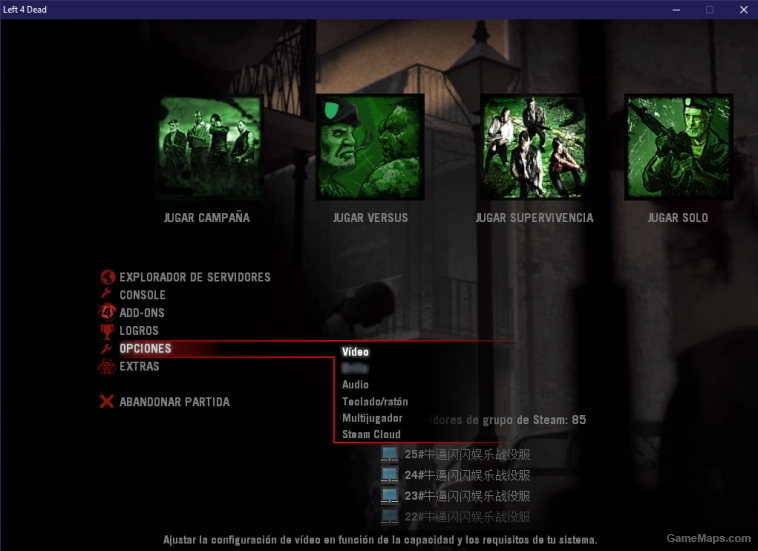 menu de L4D2 para L4d1